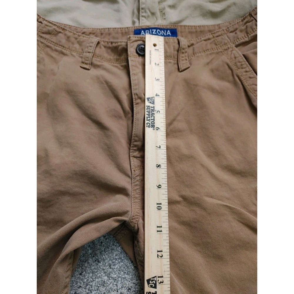 Lot Of 2 Arizona Jean Y2K Cargo Shorts Mens 34 Khaki Brown Classic Fit Utility - Picture 4 of 7
